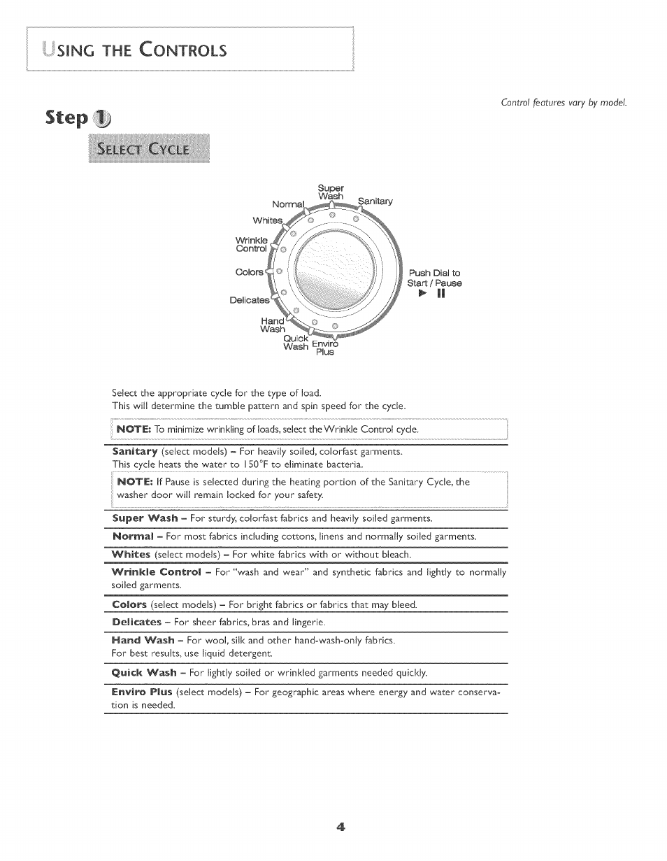 Step, Sing the c, Ontrols | Maytag MAH-3 User Manual | Page 5 / 48