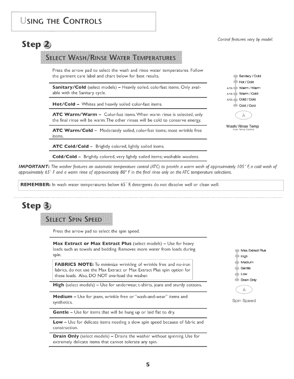 Step, Sing the c, Ontrols | Maytag MAH-3 User Manual | Page 6 / 48