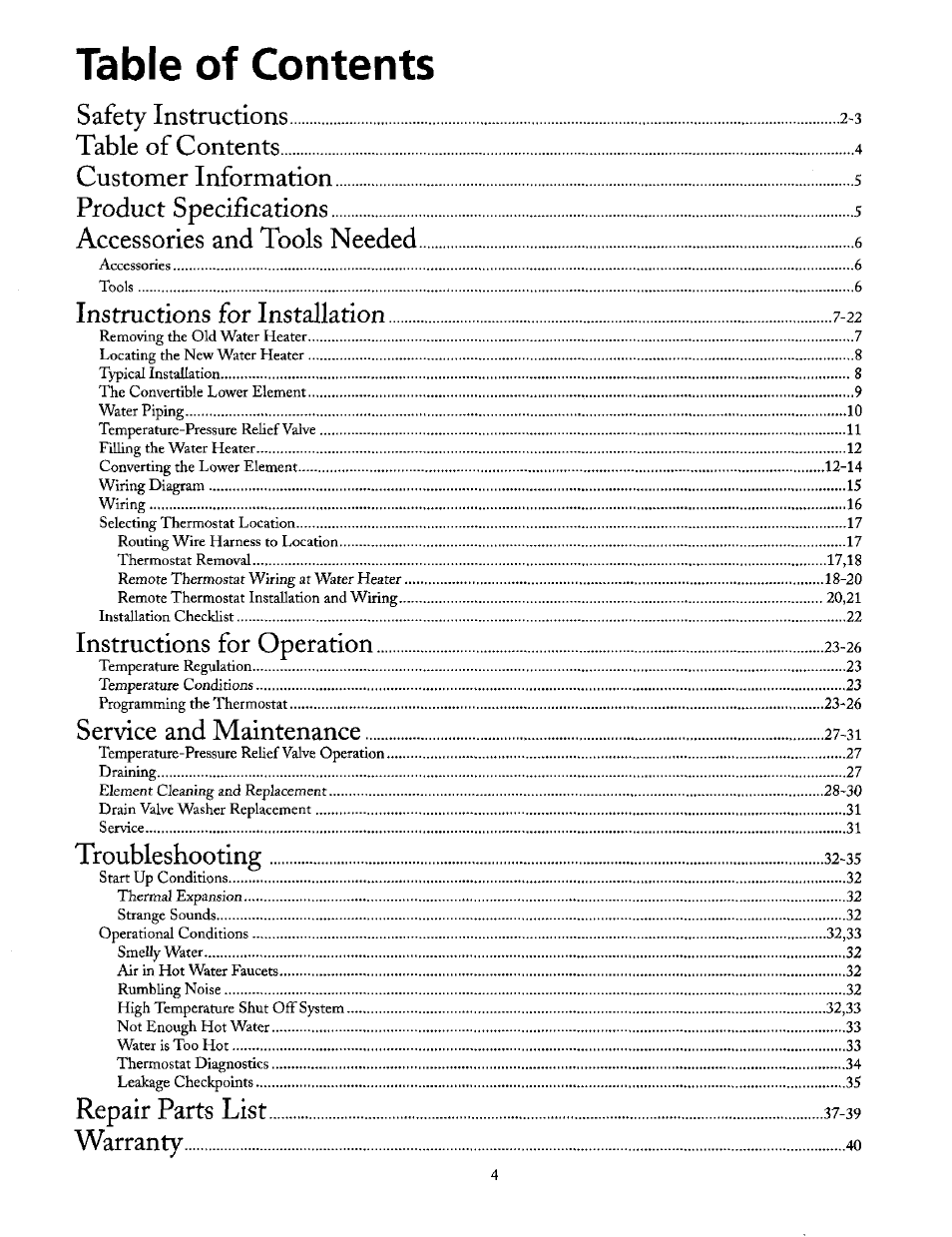 Maytag HE21250PC User Manual | Page 4 / 40