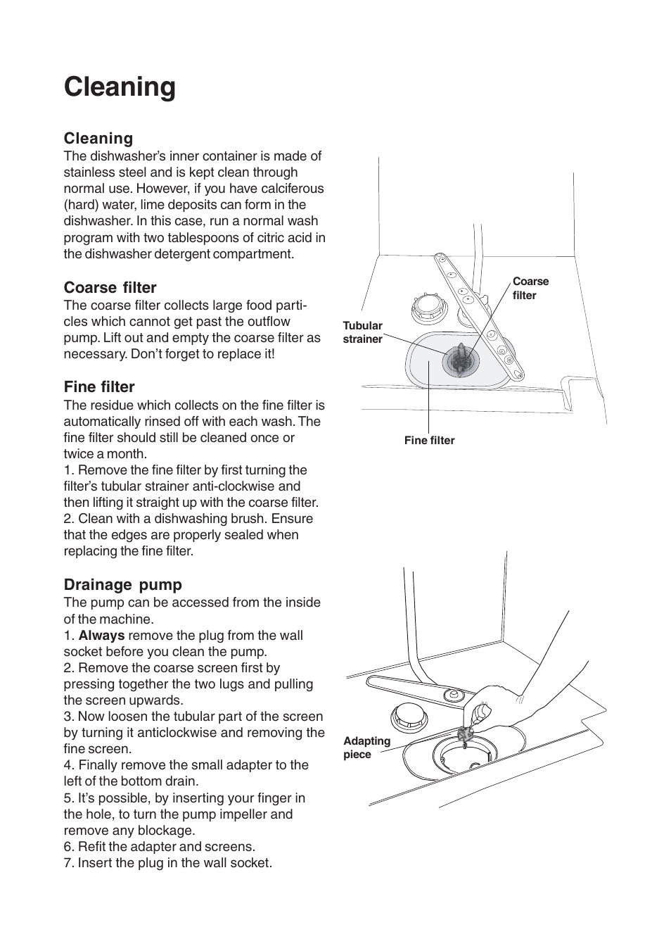 Cleaning | Maytag 661S/W User Manual | Page 18 / 36