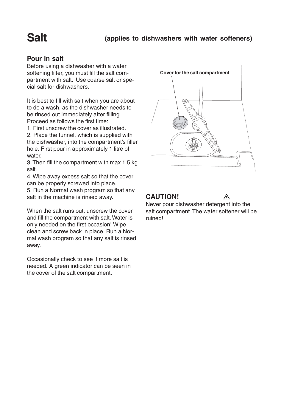 Salt | Maytag 661S/W User Manual | Page 21 / 36