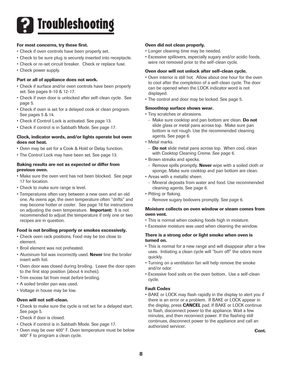 Troubleshooting | Maytag MER5765RAW User Manual | Page 9 / 20