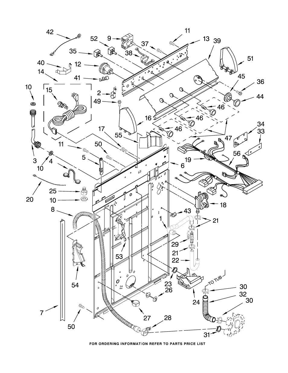Controls and rear panel, Controls and rear panel parts | Maytag 3RLSQ8000JQ6 User Manual | Page 3 / 13