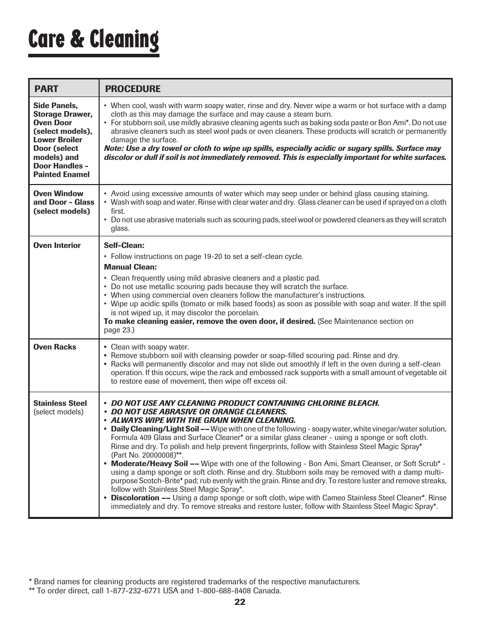 Care & cleaning | Maytag 8113P448-60 User Manual | Page 23 / 88