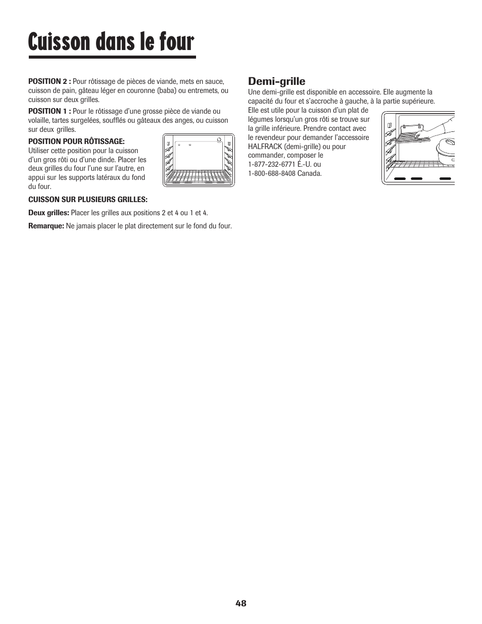 Cuisson dans le four | Maytag 8113P448-60 User Manual | Page 49 / 88