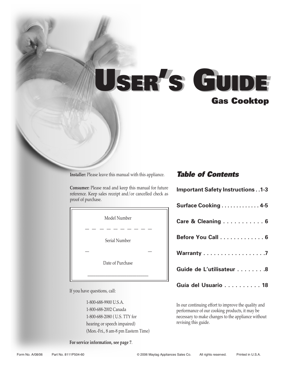 Maytag 8111P504-60 User Manual | 28 pages