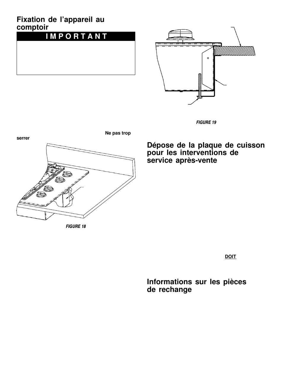 Informations sur les pièces de rechange | Maytag MGC5536 User Manual | Page 36 / 36