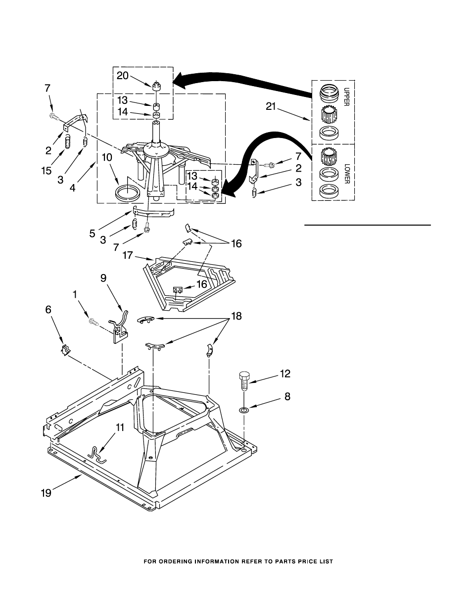 Machine base, Machine base parts | Maytag MGT3800TW1 User Manual | Page 14 / 22