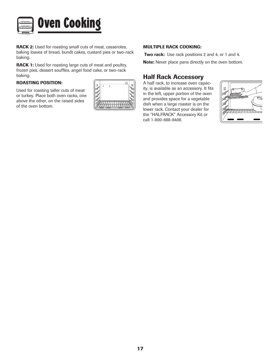 Oven cooking | Maytag Performa 8113P424-60 User Manual | Page 18 / 84