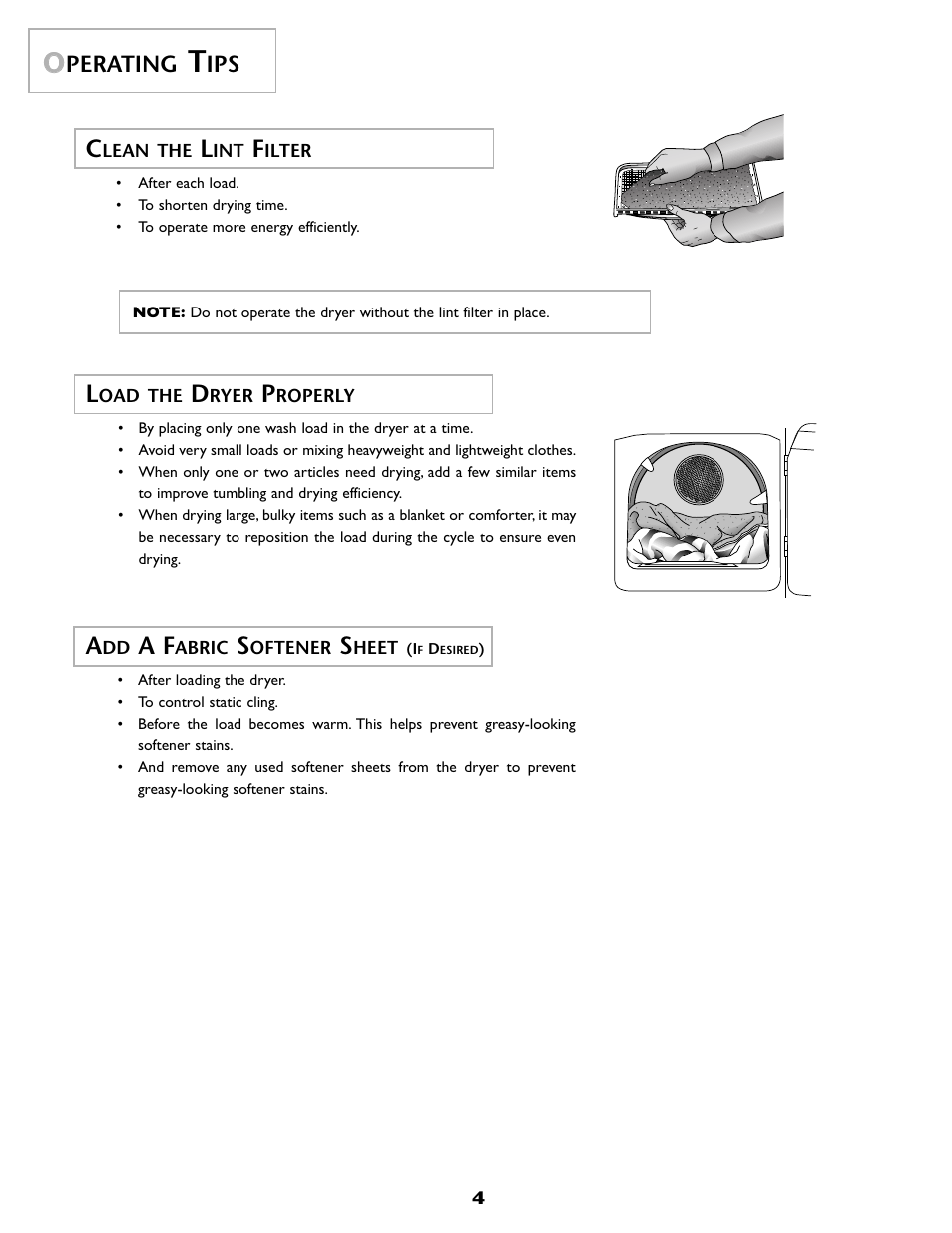 Perating | Maytag MD 55 User Manual | Page 5 / 36