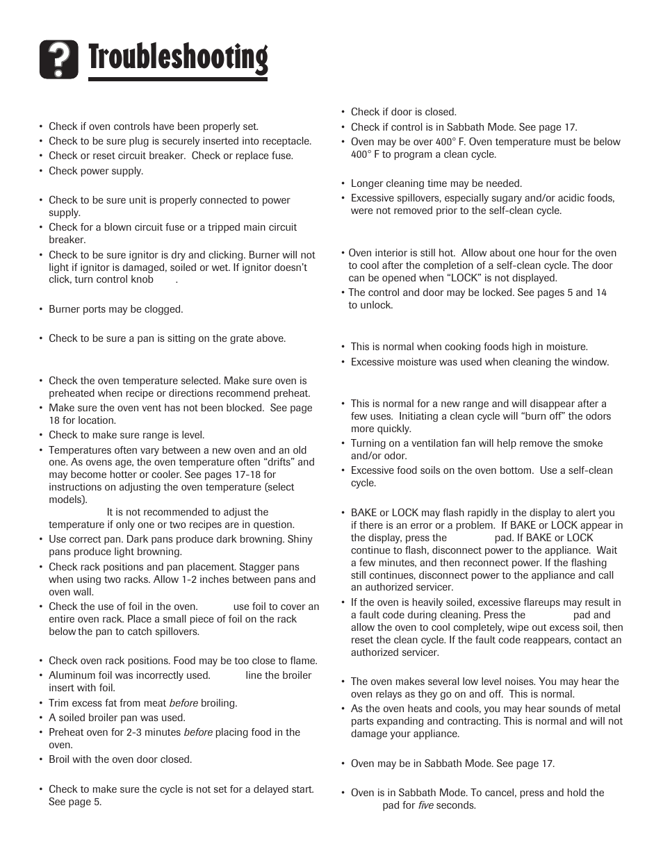 Troubleshooting | Maytag 8113P645-60 User Manual | Page 10 / 68