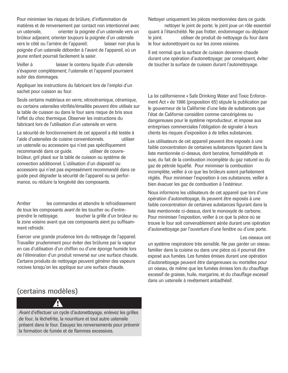 Nettoyage et sécurité, Four autonettoyant, Certains modèles) | Maytag 8113P645-60 User Manual | Page 25 / 68