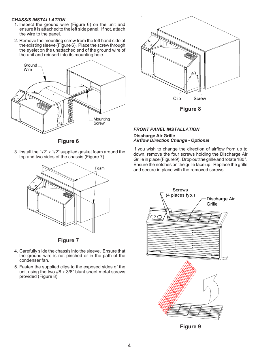 Maytag Thru-the-Wall Room Air Conditioner User Manual | Page 4 / 8