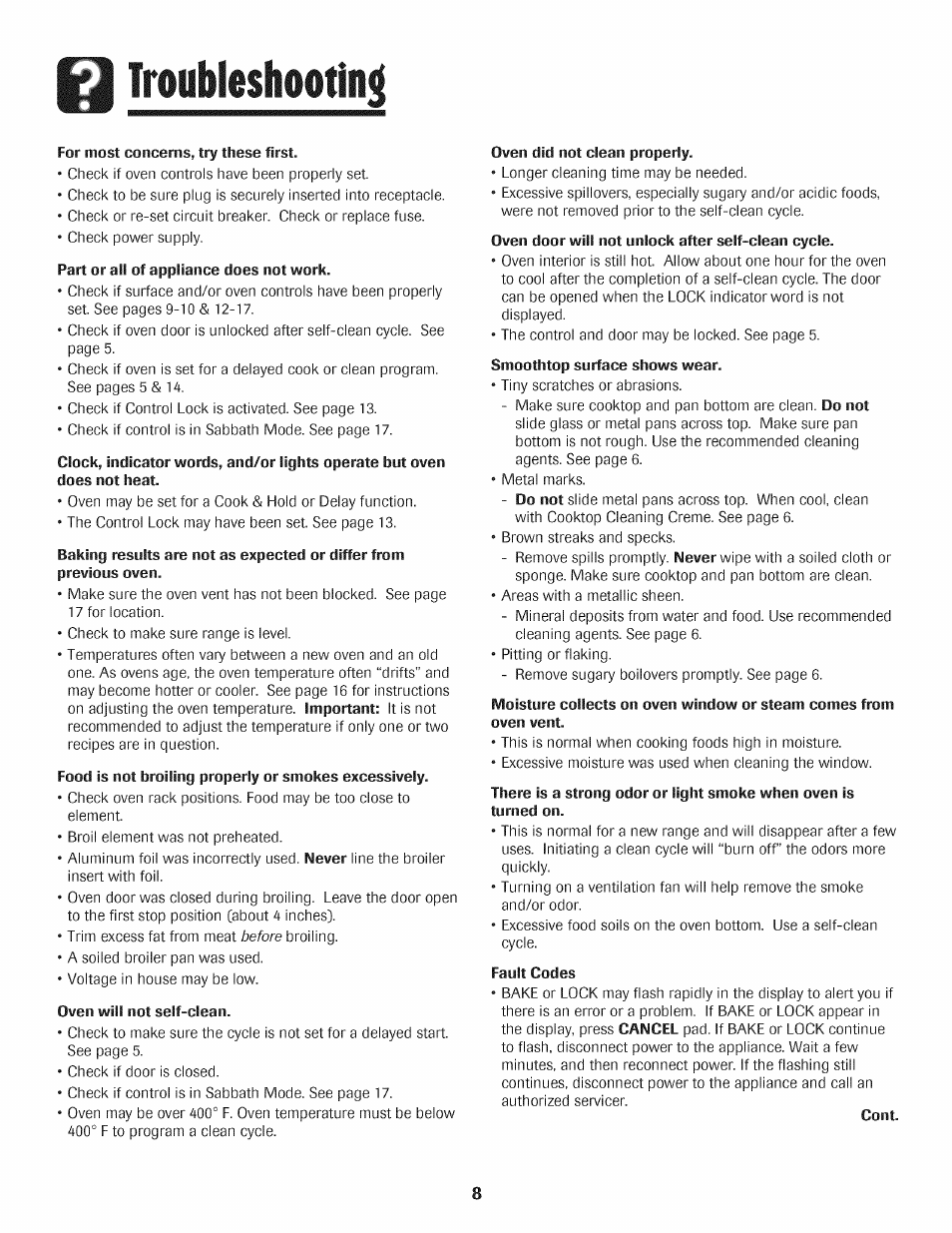 Troubleshootìn | Maytag AGS1740BDQ User Manual | Page 9 / 20