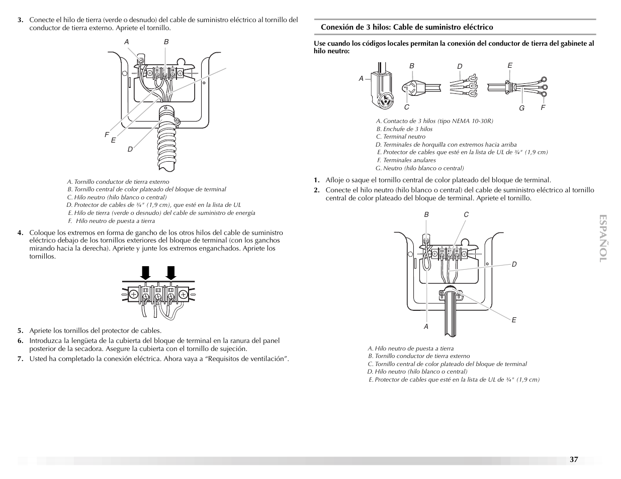 Maytag ELECTRIC DYER User Manual | Page 37 / 72