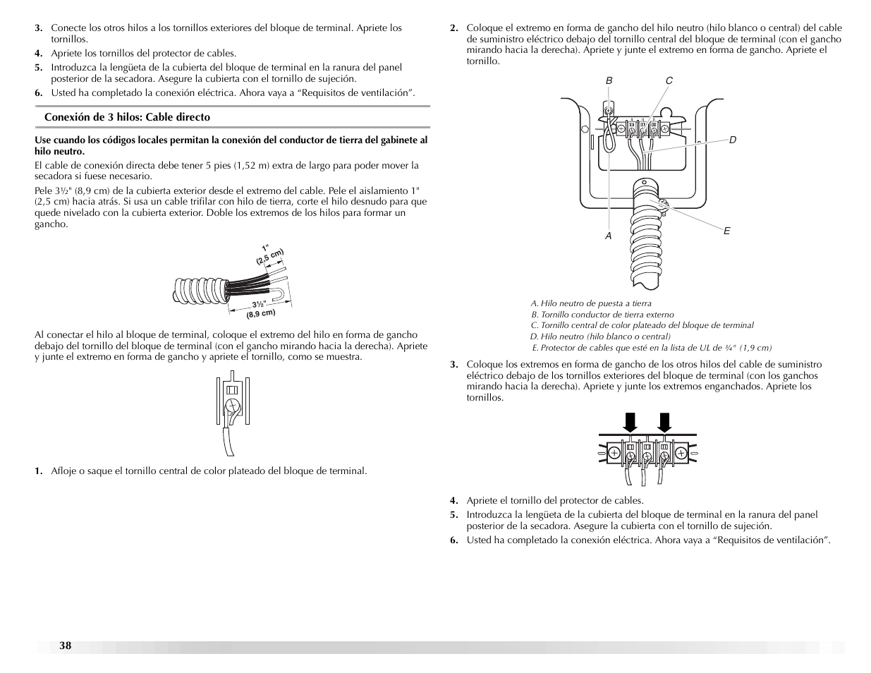 Maytag ELECTRIC DYER User Manual | Page 38 / 72