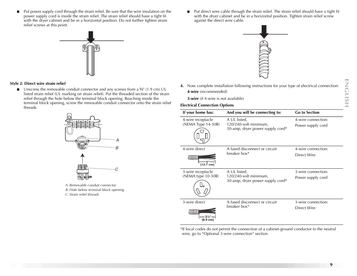 Maytag ELECTRIC DYER User Manual | Page 9 / 72