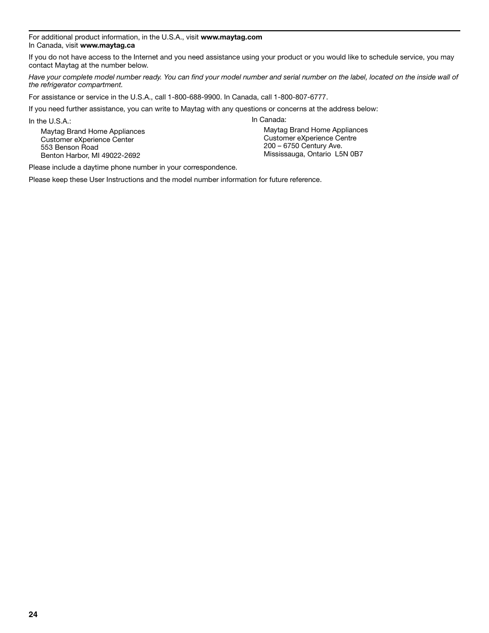 Maytag W10359302A User Manual | Page 24 / 74