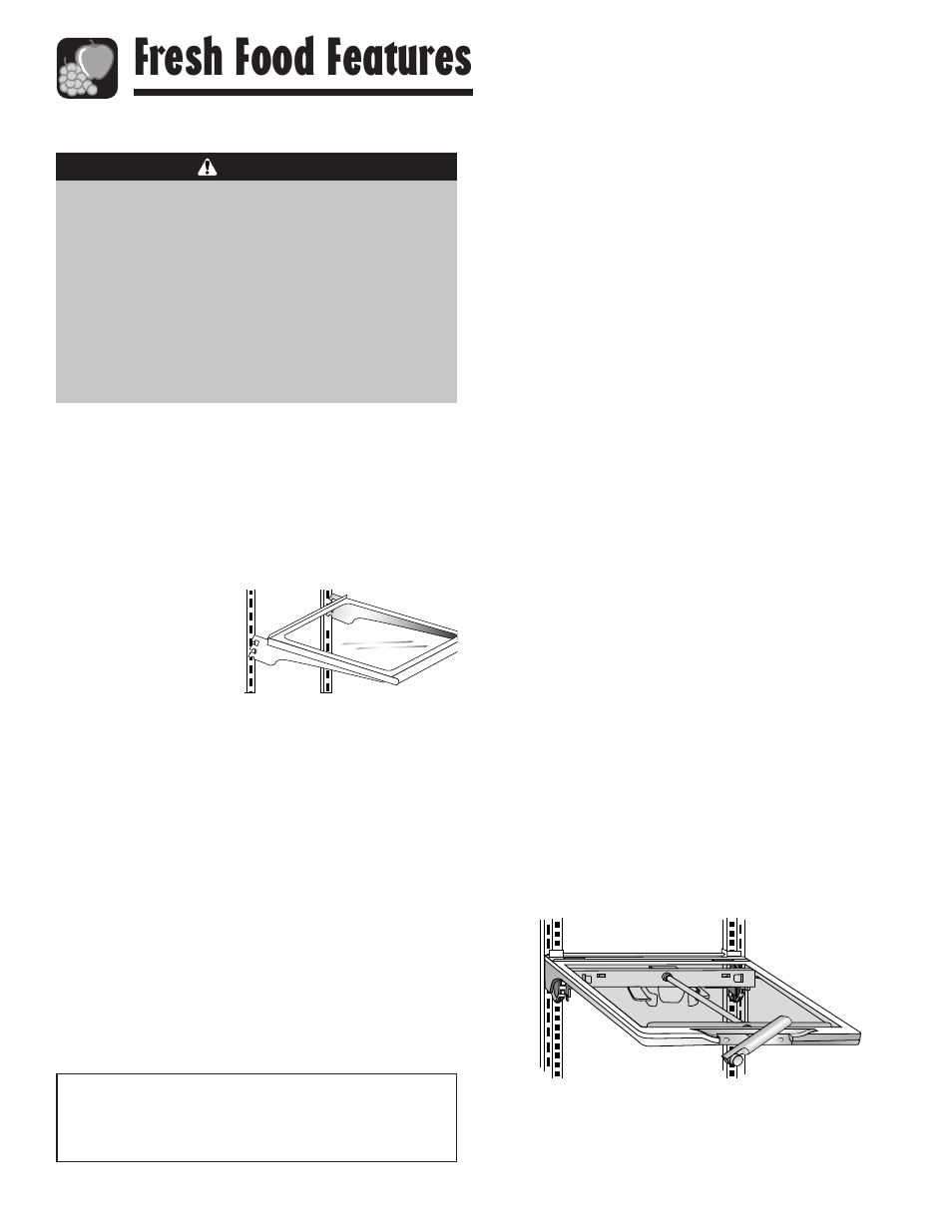 Fresh food features, Shelves | Maytag G32026PExx User Manual | Page 10 / 22