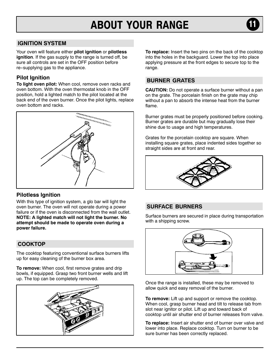 About your range | Maytag 8113P644-60 User Manual | Page 11 / 16