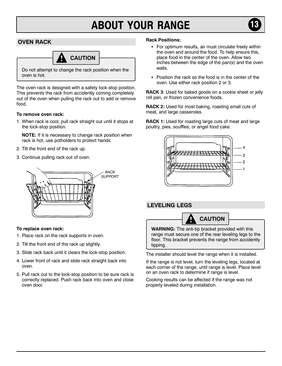 About your range | Maytag 8113P644-60 User Manual | Page 13 / 16