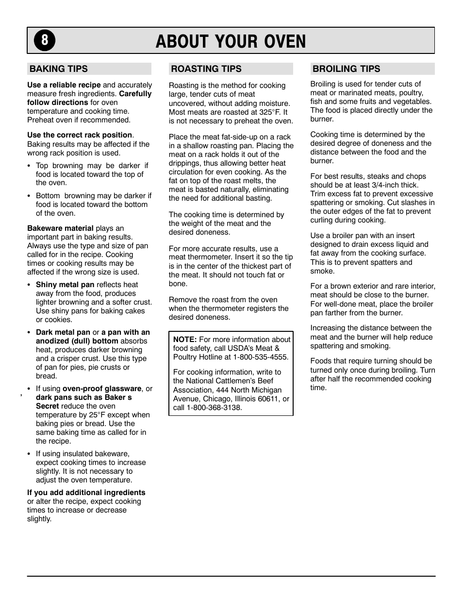 About your oven | Maytag 8113P644-60 User Manual | Page 8 / 16