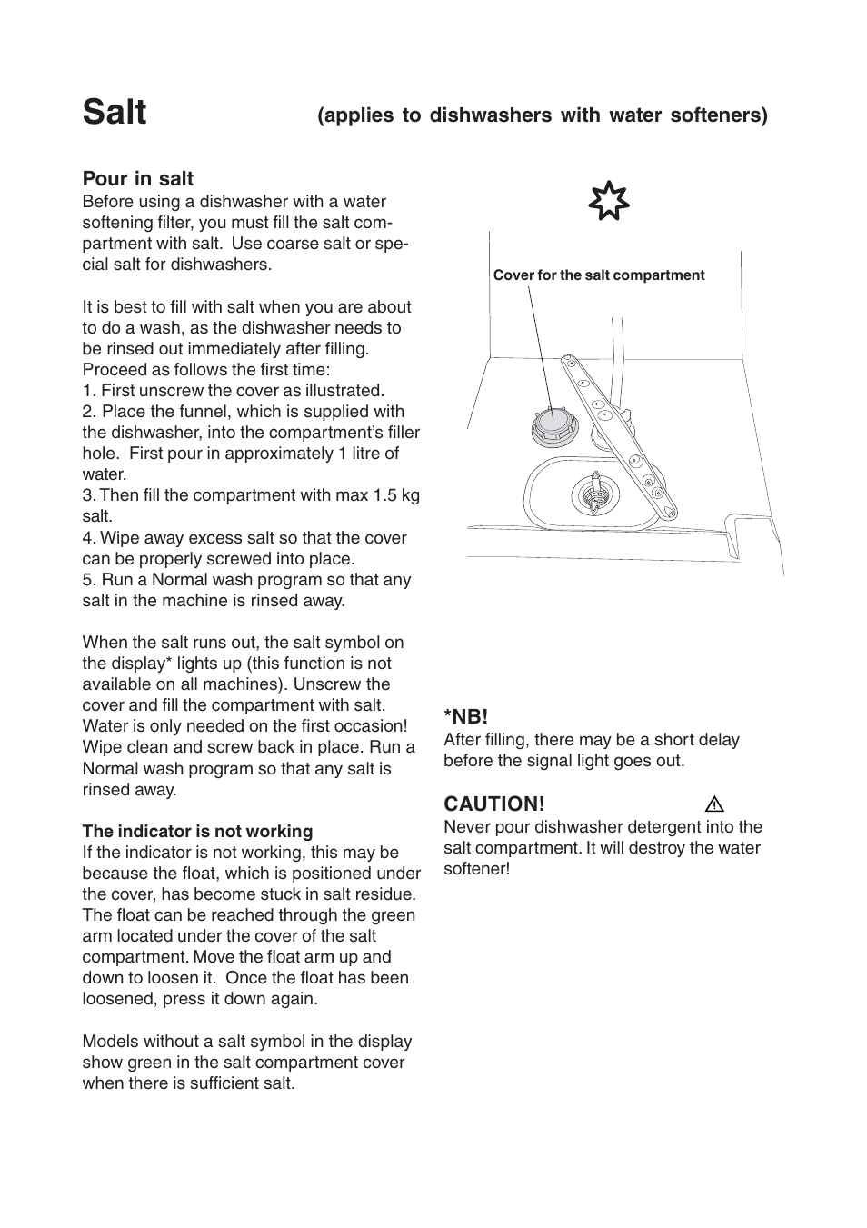 Salt | Maytag 860S User Manual | Page 24 / 40