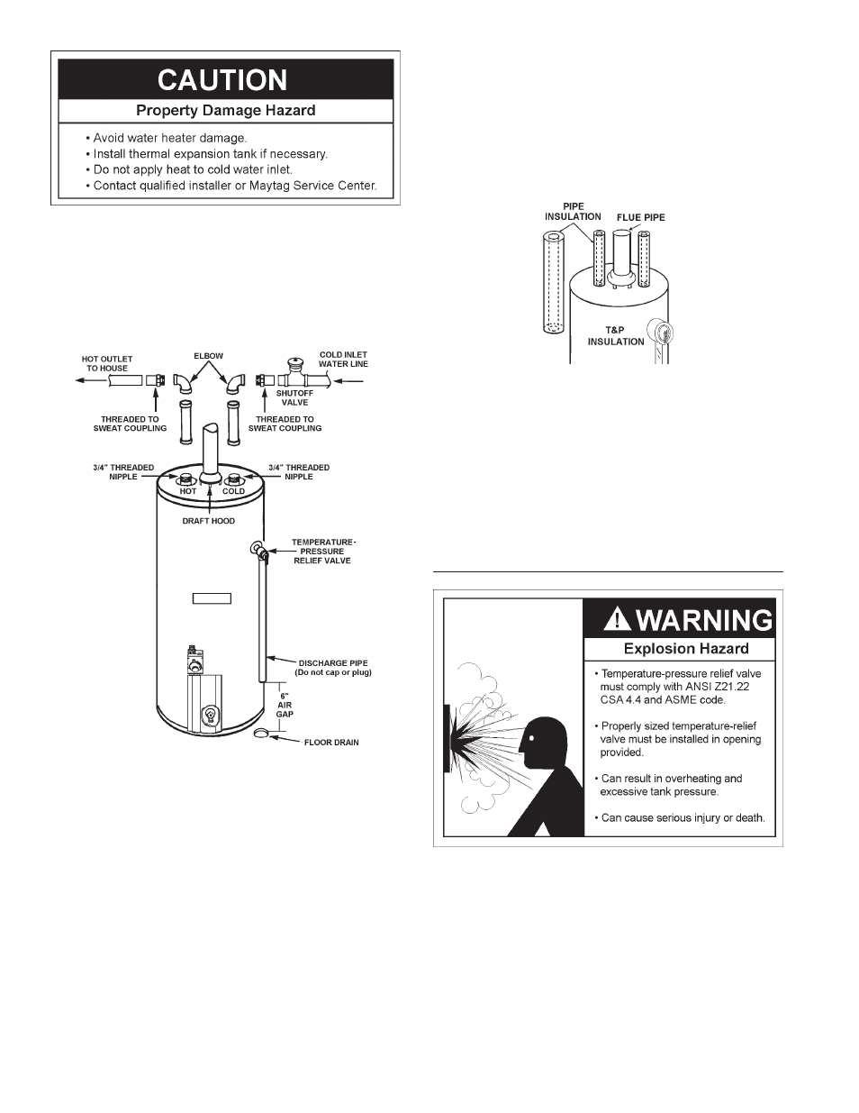 Temperature-pressure relief valve | Maytag C3 User Manual | Page 14 / 32