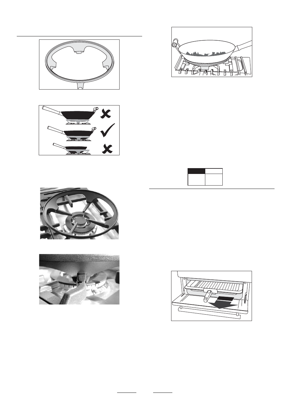 The wok cradle, The grill, Care and cleaning | Maytag 110 User Manual | Page 6 / 36