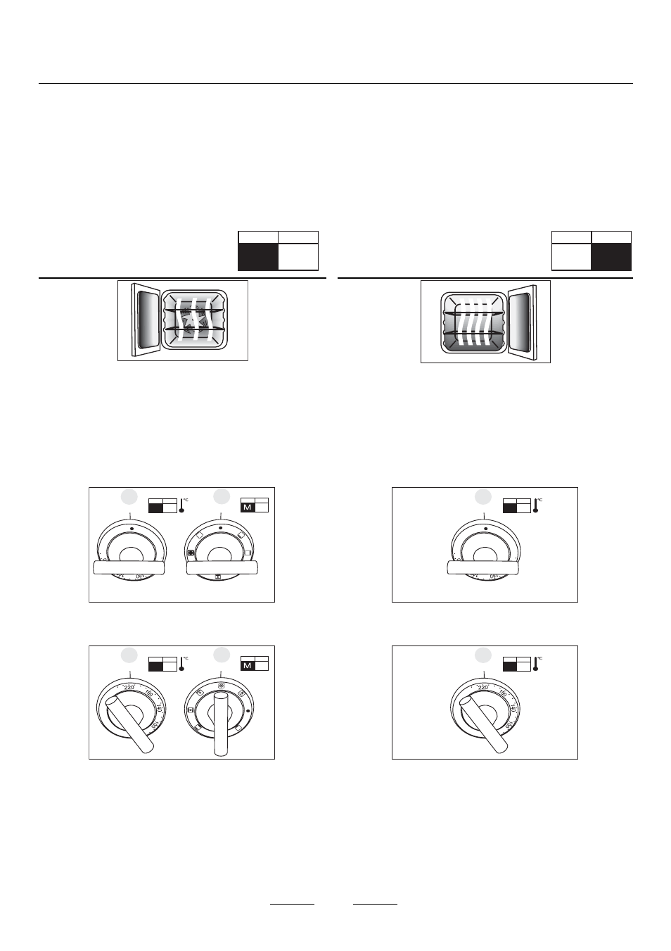 The ovens, The left hand oven the right hand oven | Maytag 110 User Manual | Page 8 / 36