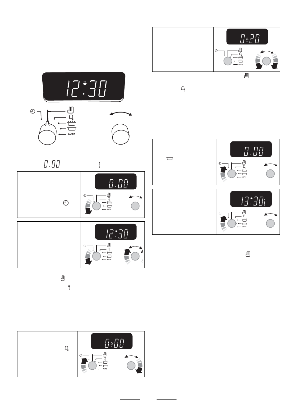 The clock, Setting the time of day | Maytag 110 User Manual | Page 9 / 36