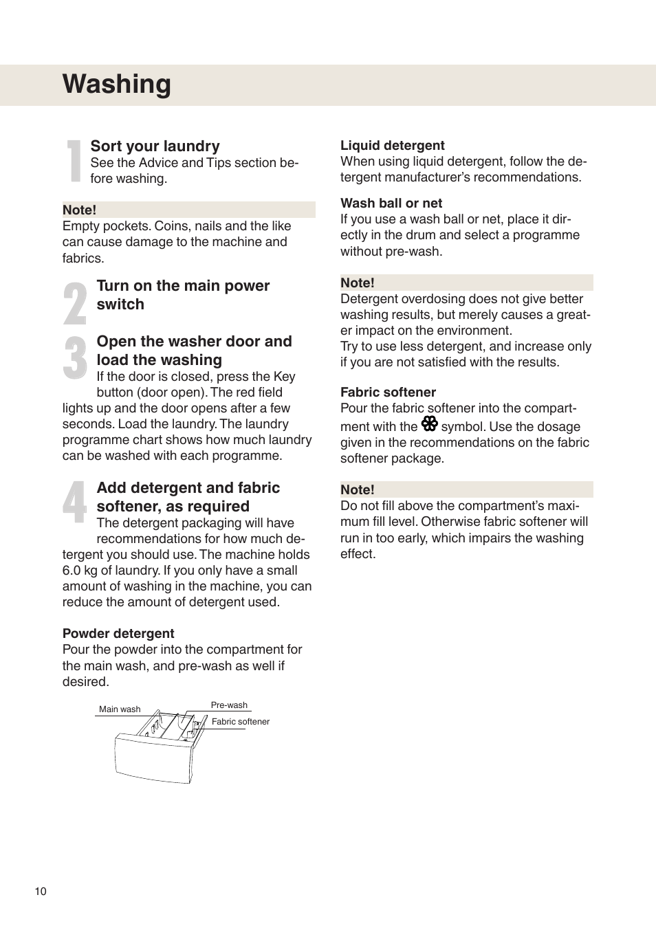 Washing | Maytag MAF9501 User Manual | Page 10 / 24