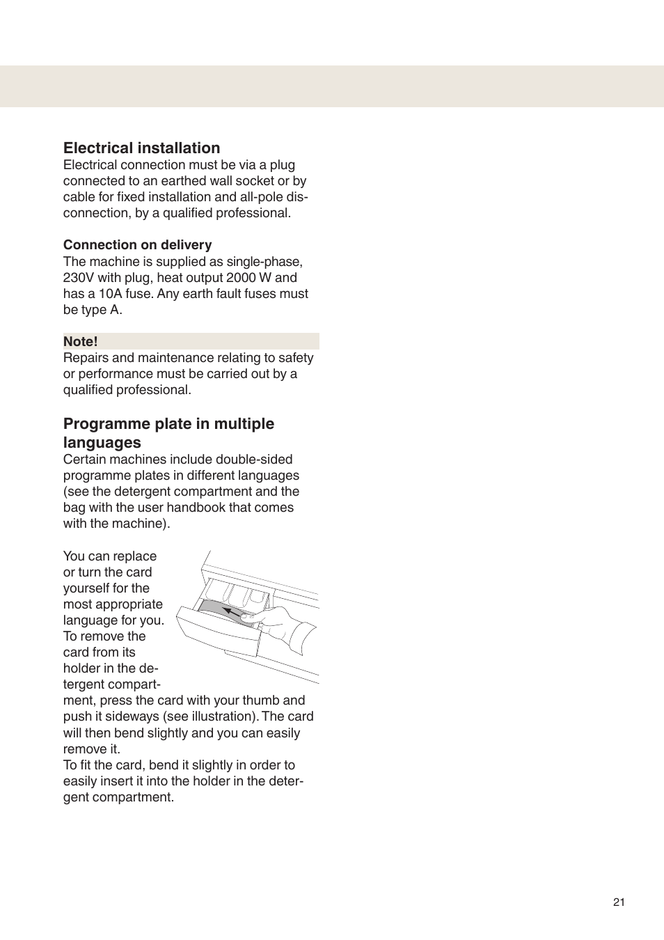 Maytag MAF9501 User Manual | Page 21 / 24