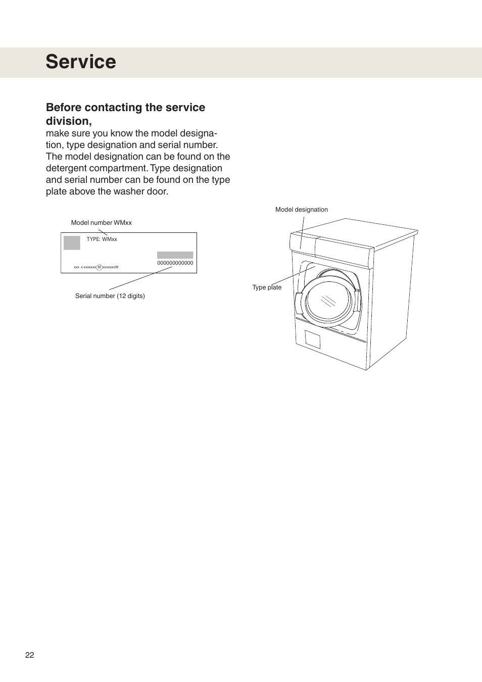 Service, Before contacting the service division | Maytag MAF9501 User Manual | Page 22 / 24