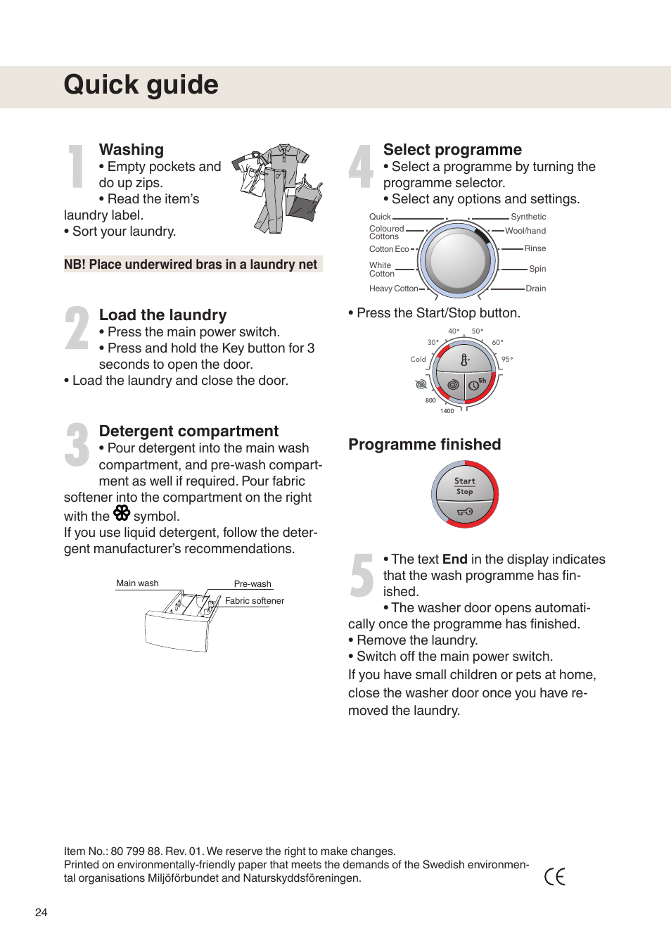 Quick guide | Maytag MAF9501 User Manual | Page 24 / 24