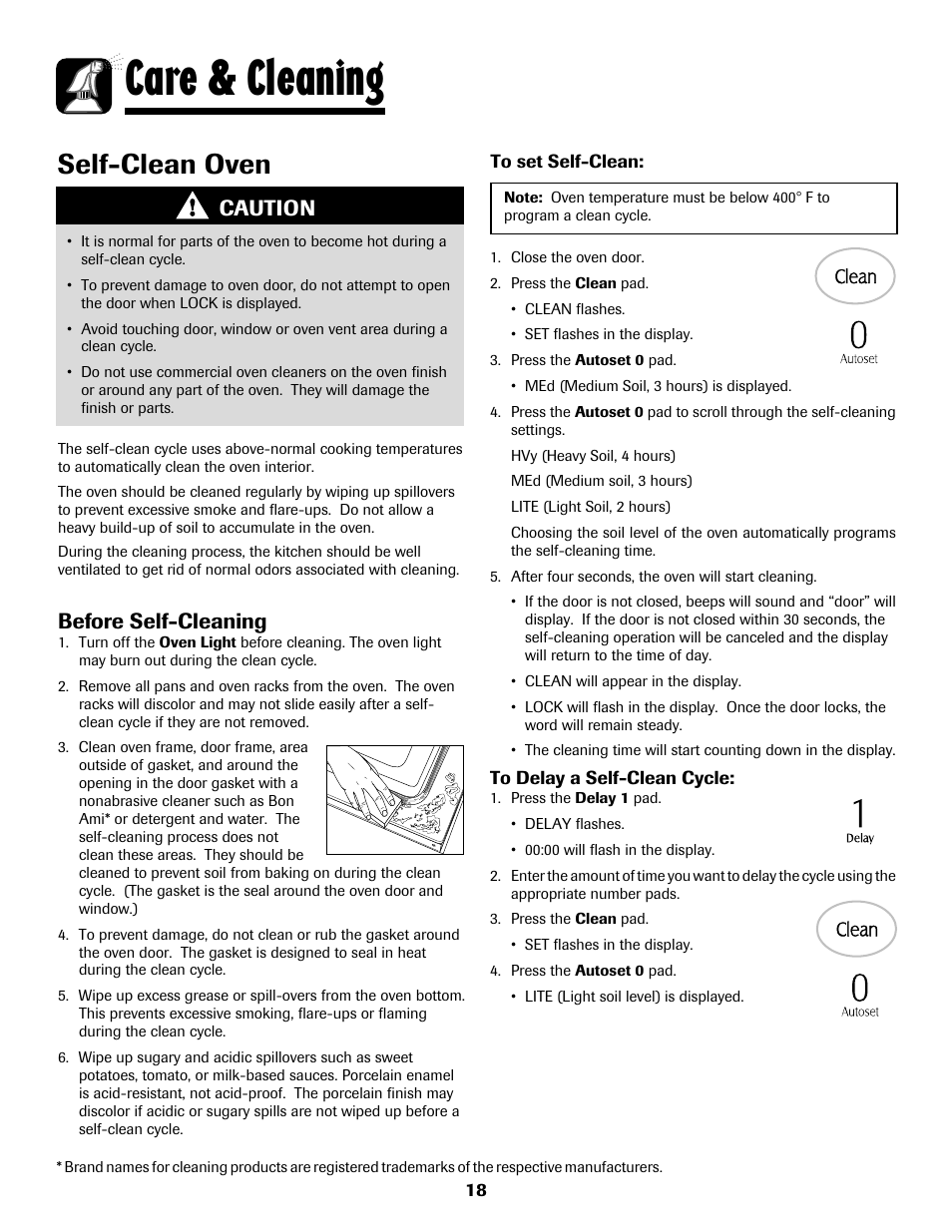 Care & cleaning, Self-clean oven, Caution | Before self-cleaning | Maytag MGS5875BDW User Manual | Page 19 / 84