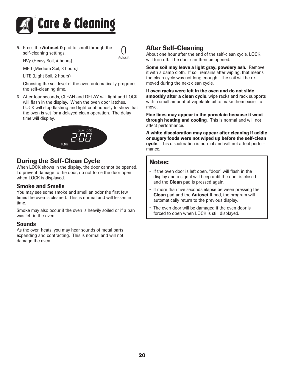 Care & cleaning, After self-cleaning, During the self-clean cycle | Maytag MER5875RAF User Manual | Page 21 / 84