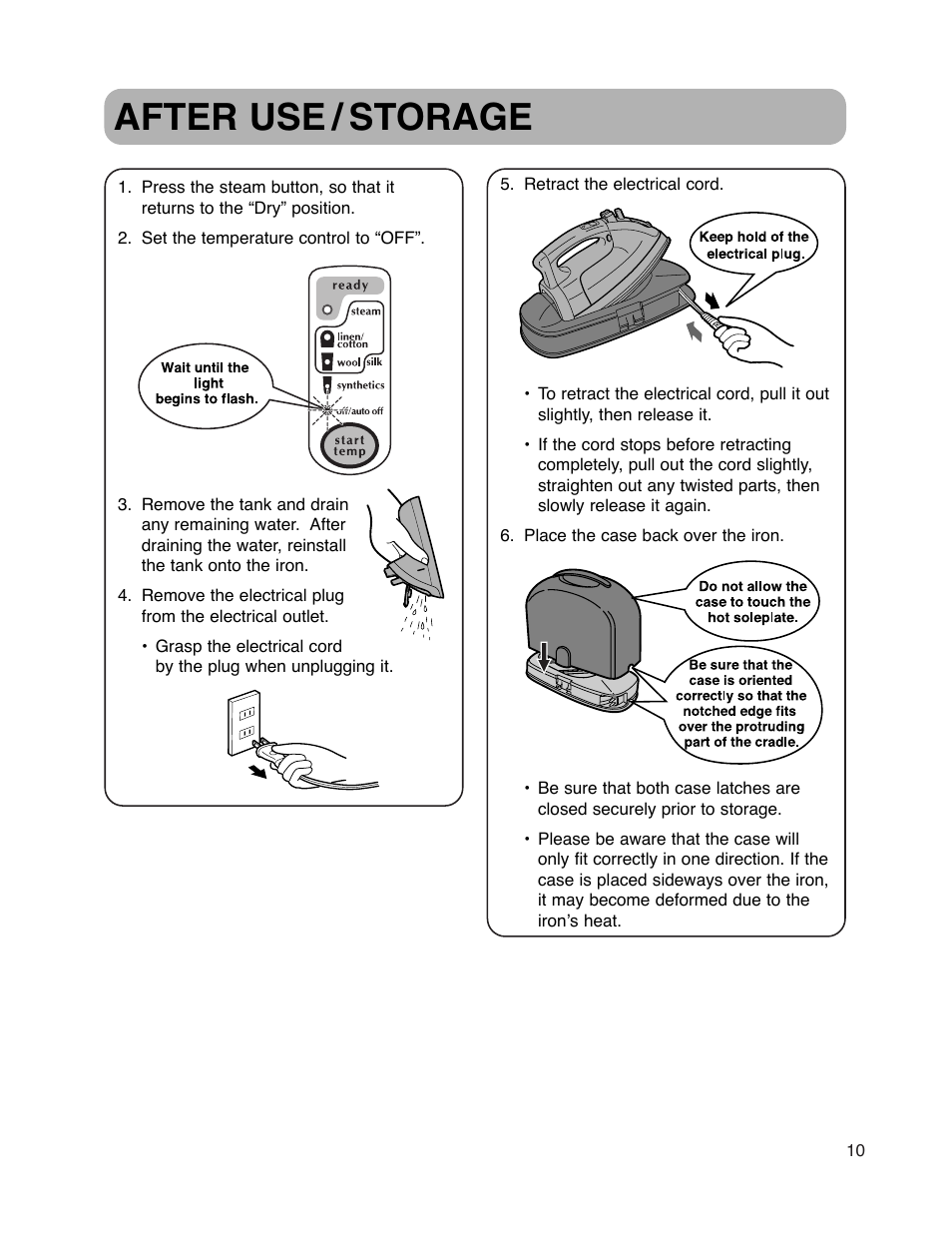 After use / storage | Maytag MLI7500AAW User Manual | Page 11 / 44