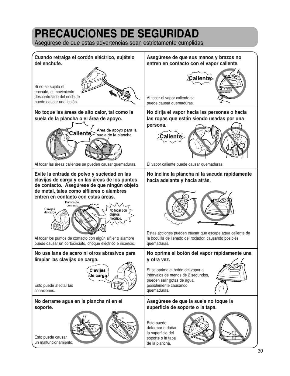 Precauciones de seguridad | Maytag MLI7500AAW User Manual | Page 31 / 44