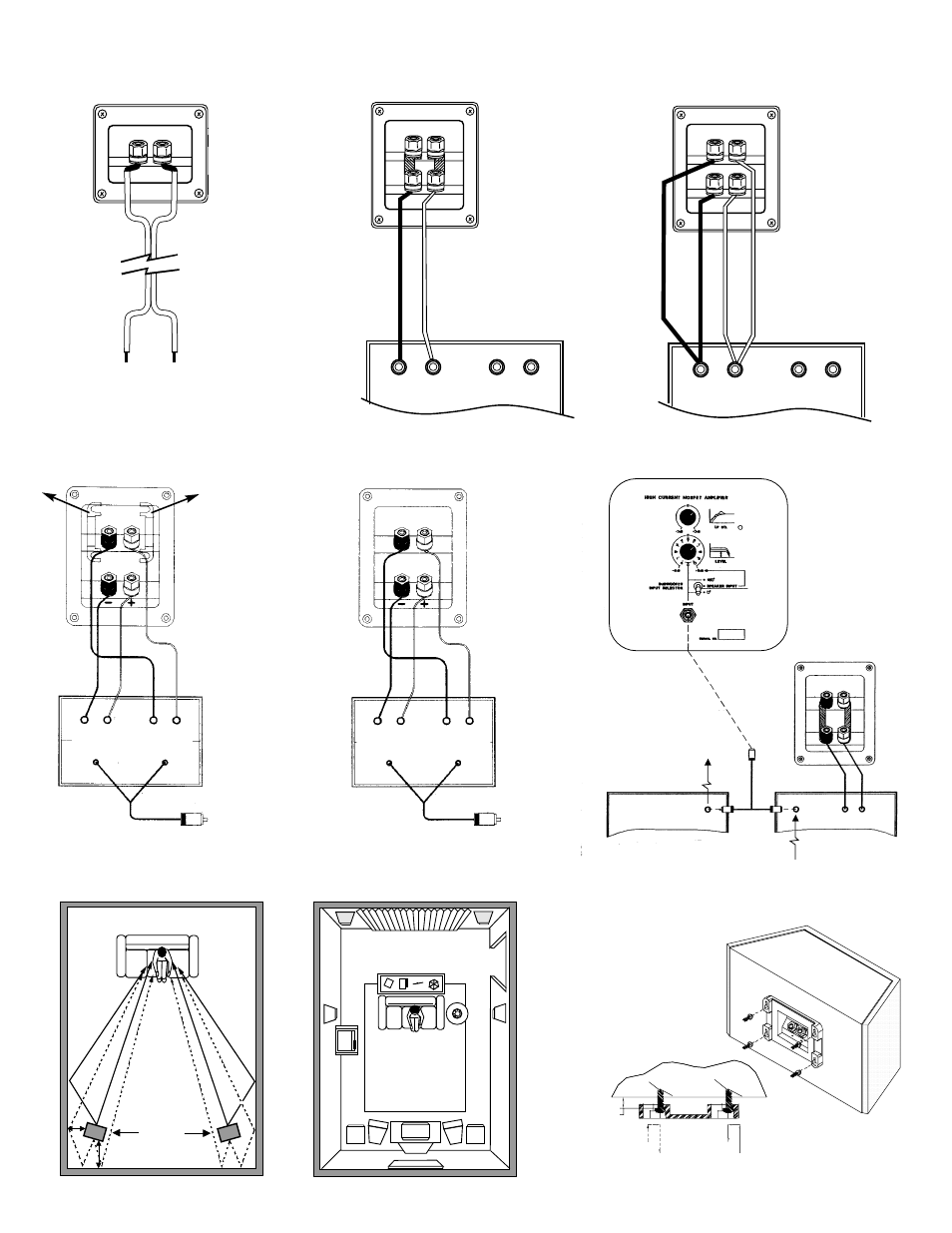 Figure 8 figure 5, Right left | Mirage Loudspeakers OM-6 User Manual | Page 20 / 22