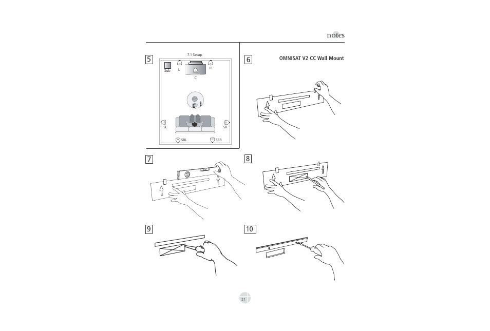 Mirage Loudspeakers OMNISAT V2 User Manual | Page 5 / 8
