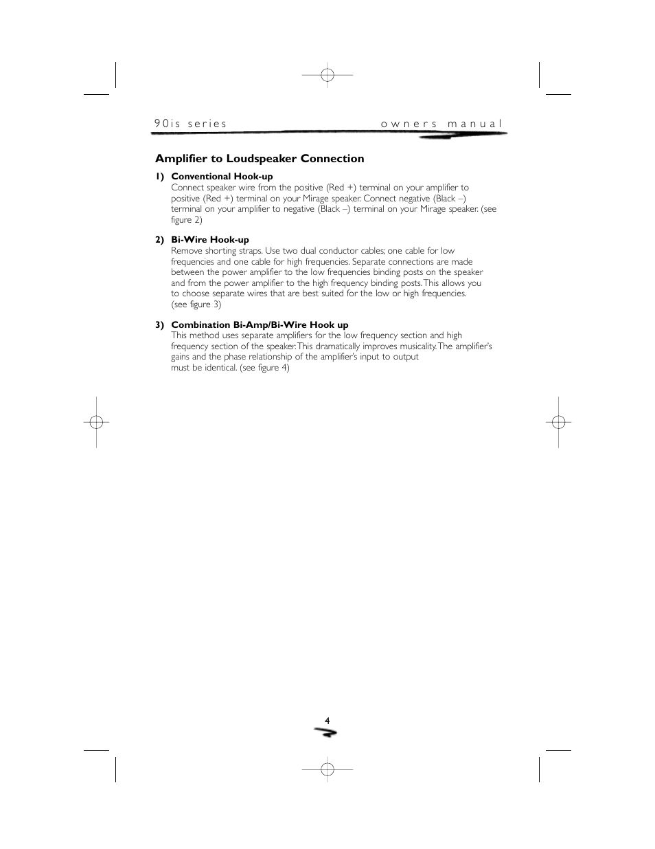 Mirage Loudspeakers 90 is User Manual | Page 5 / 12
