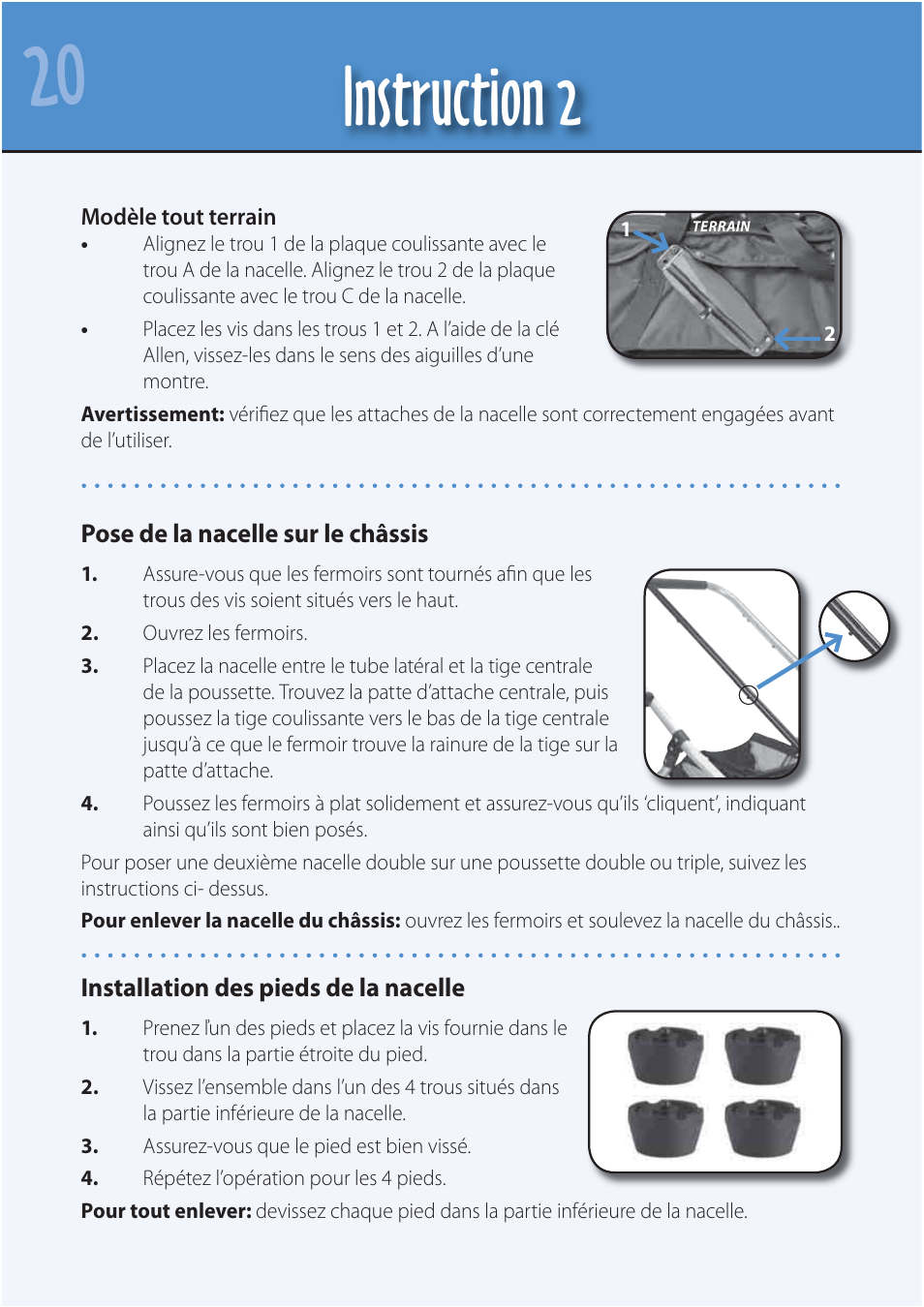 Instruction 2 | Mountain Buggy Carrycot User Manual | Page 22 / 75