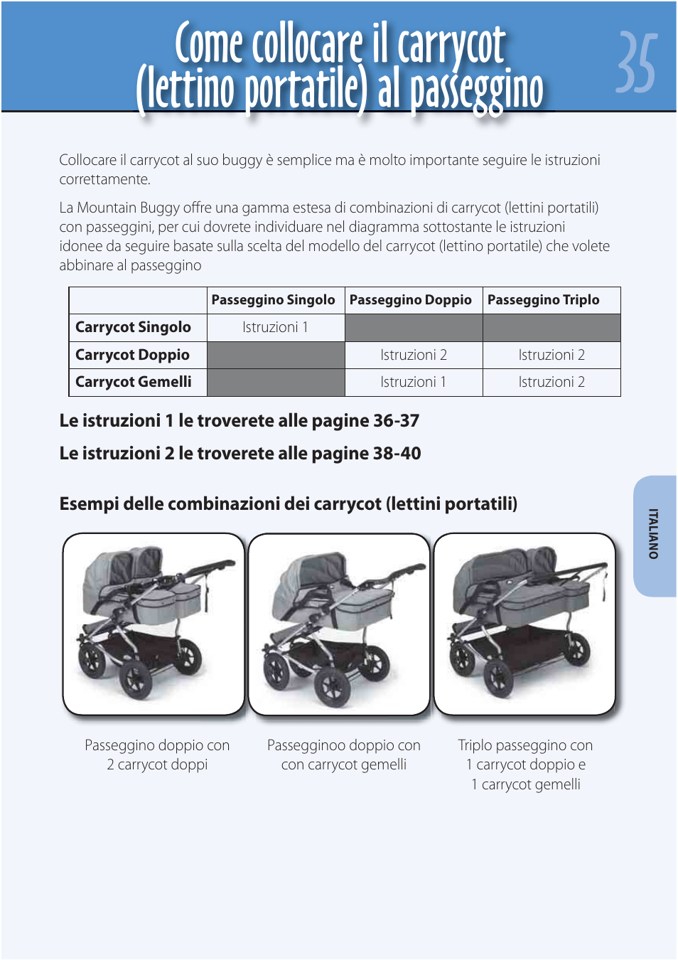Mountain Buggy Carrycot User Manual | Page 37 / 75