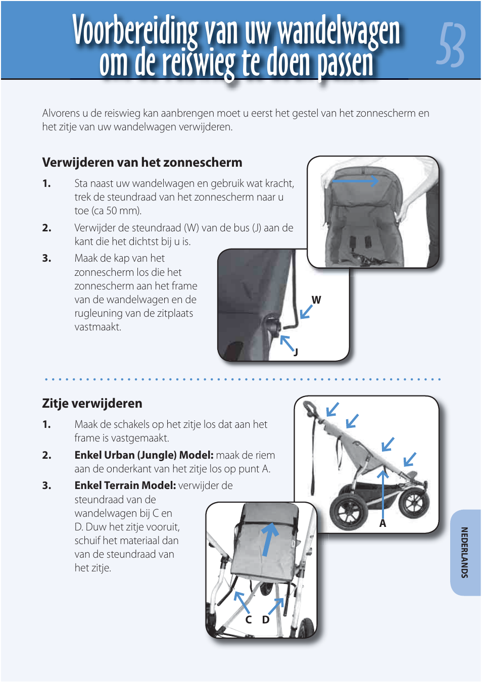 Mountain Buggy Carrycot User Manual | Page 55 / 75