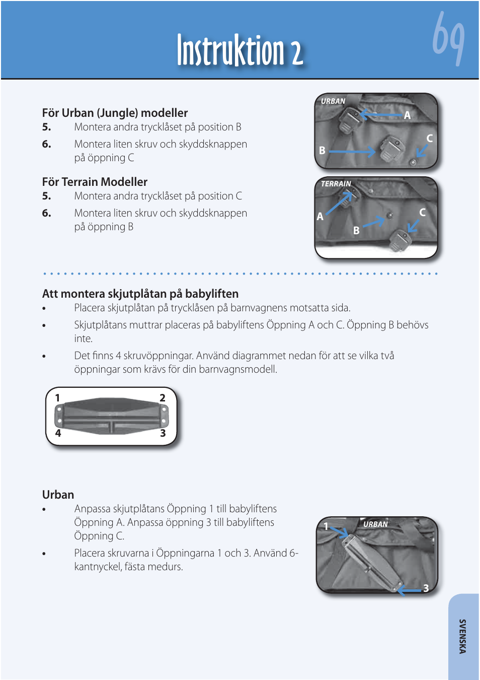 Instruktion 2 | Mountain Buggy Carrycot User Manual | Page 71 / 75