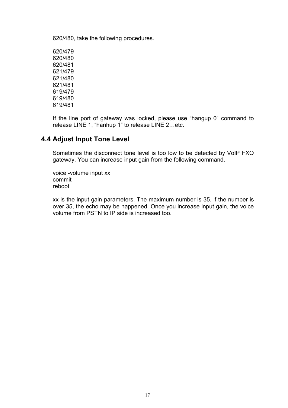 4 adjust input tone level | MicroNet Technology IP TELEPHONY GATEWAY SP5052 User Manual | Page 17 / 61
