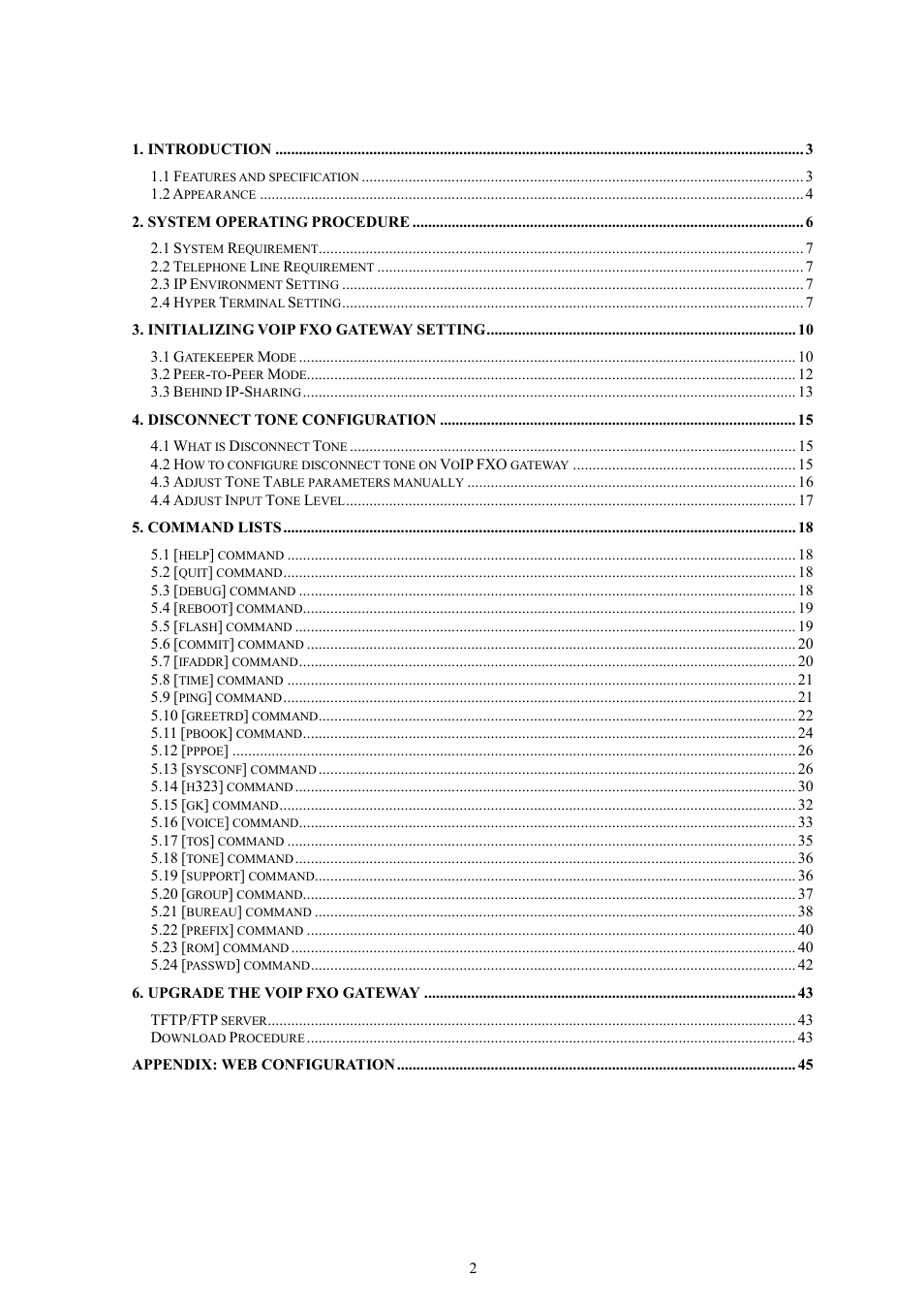 MicroNet Technology IP TELEPHONY GATEWAY SP5052 User Manual | Page 2 / 61