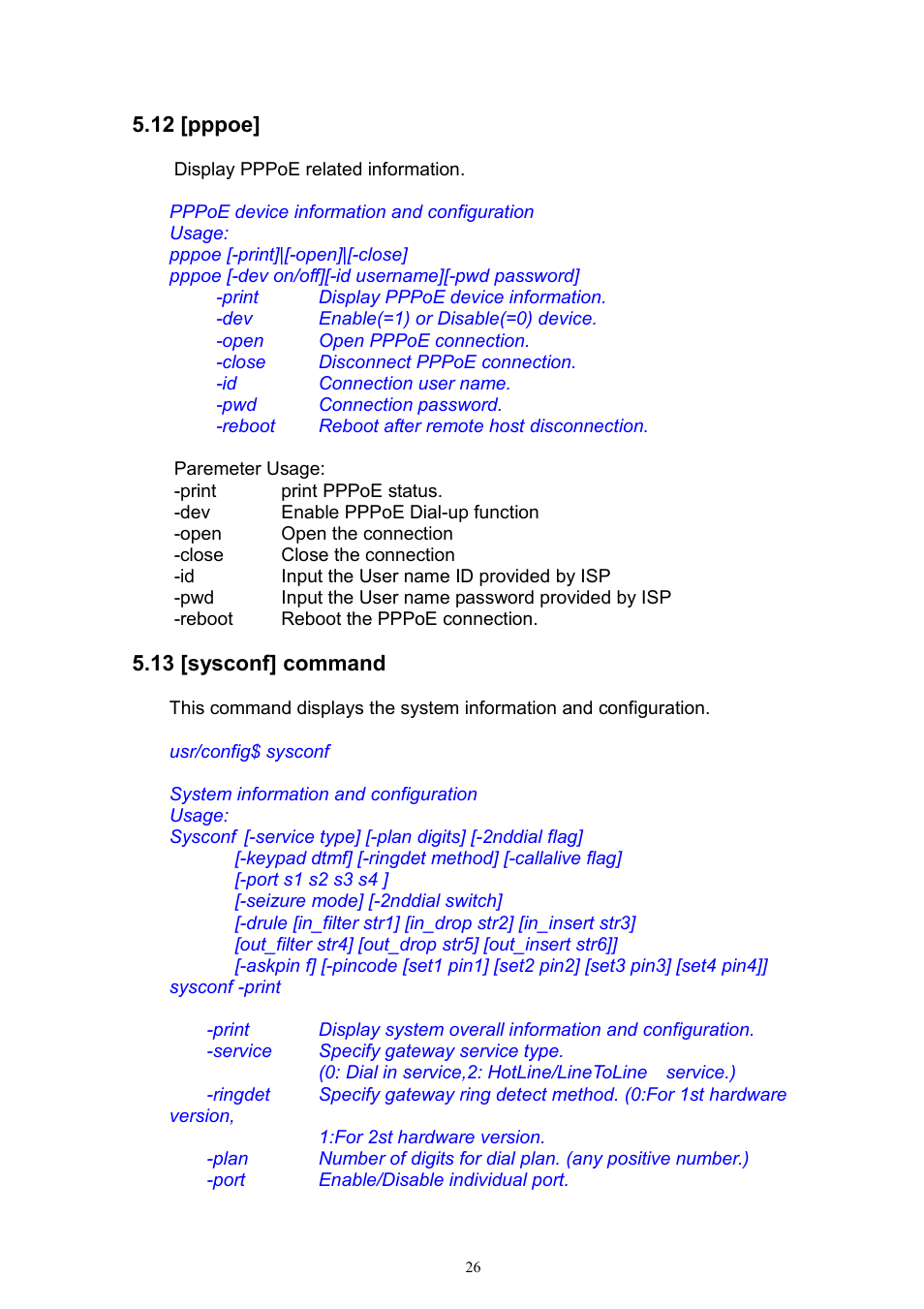 MicroNet Technology IP TELEPHONY GATEWAY SP5052 User Manual | Page 26 / 61