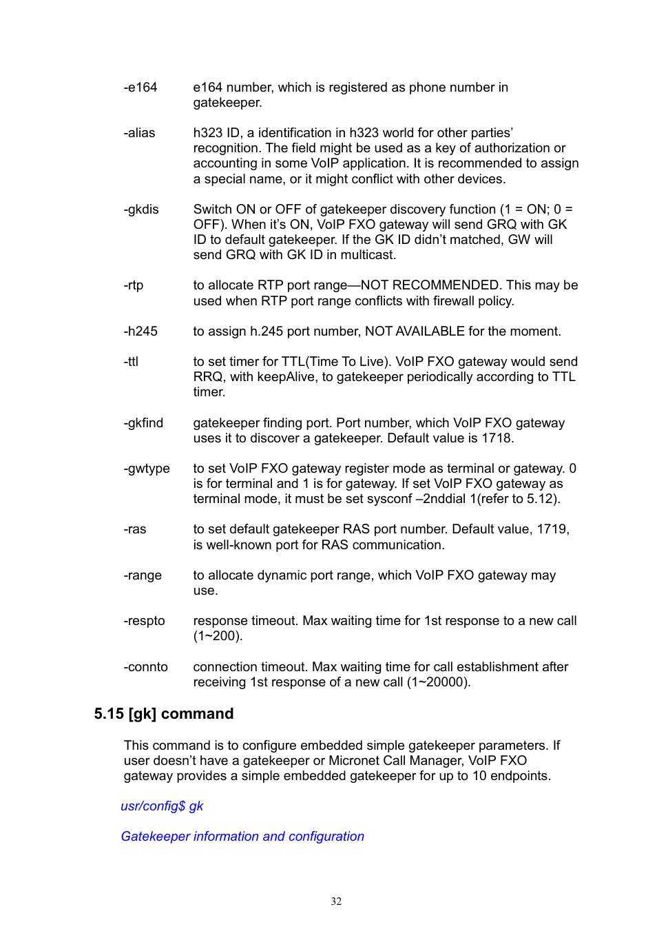 MicroNet Technology IP TELEPHONY GATEWAY SP5052 User Manual | Page 32 / 61